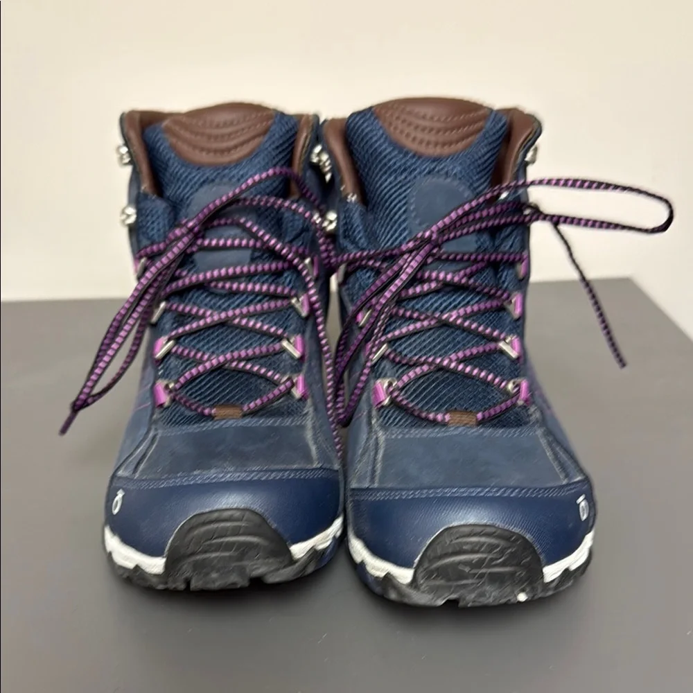 Oboz Footwear Blue and Purple Hiking Boots Size 8 - Picture 3 of 5